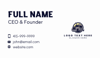 Industrial Logistics Truck Business Card Design