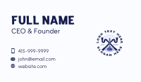 Plumbing Pipe Plunger Business Card