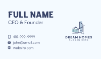 Blue Real Estate Architect Business Card