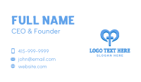 Blue Heart Cross Charity Business Card
