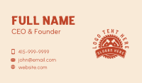 Lumberjack Business Card example 3