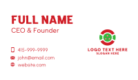 Circle Burundi Flag Business Card Design