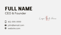 Minimalist Signature Letter Business Card