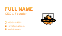 Industrial Excavator Construction Business Card