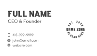 Round Sports Wordmark Business Card Image Preview