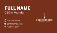 Chisel Tool Cartoon Business Card