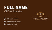 Royal Crown Shield Boutique Business Card