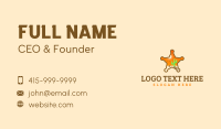 Sheriff Badge Desert Business Card