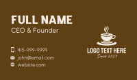 Clock Coffee Drink Business Card Design