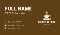 Clock Coffee Drink Business Card