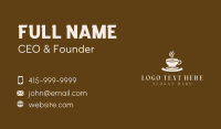 Clock Coffee Drink Business Card