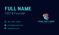 Colorful Wild Lion  Business Card