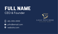Legal Notary Quill Business Card