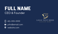 Legal Notary Quill Business Card Design