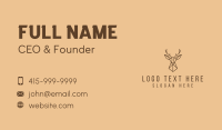 Reindeer Antler Line Art  Business Card