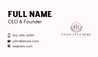 Makeup Lipstick Salon Business Card