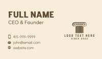 Column Business Card example 1