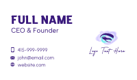 Feminine Eyelashes Cosmetics  Business Card