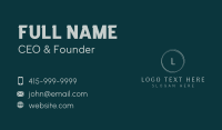 Generic Business Card example 3