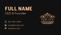Luxury Crown Event Business Card