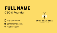 Crown Bee Insect Business Card Design