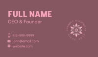 Feminine Floral Beauty Business Card Image Preview