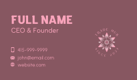 Feminine Floral Beauty Business Card Image Preview