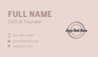 Hippie Business Card example 4