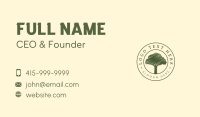 Tree Nature Eco Bio Business Card