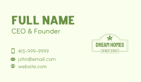 Leaf Signage Wordmark Business Card