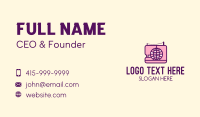 Global Sewing Company Business Card Design