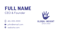 Hand House Contractor  Business Card