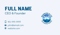 Ship Wave Travel Business Card