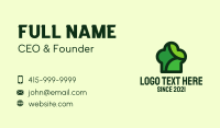 Green Chef Hat  Business Card