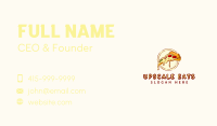 Cheesy Pizza Slice Meal Business Card Image Preview