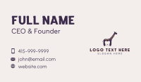 Giraffe Dental Tooth Business Card