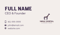 Giraffe Dental Tooth Business Card Image Preview