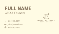 Accounting Financial Firm Letter C Business Card