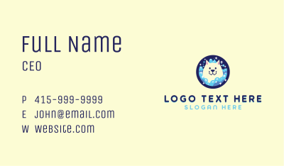 Dog Bath Grooming Business Card Image Preview
