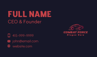 Red Car Racing Business Card