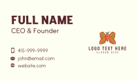 Butterfly Carrot Mascot  Business Card