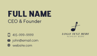 Musical Symbol Violinist Business Card Design