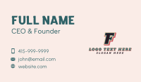Sports Varsity League  Business Card Design