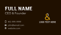 Ampersand Firm Typography Business Card