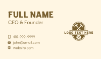 Hammer Nail Carpentry Business Card