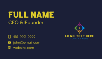 Community Team Lettermark Business Card Design