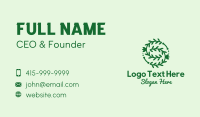 Green Vine Letter S Business Card