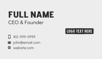 Generic Studio Brand Business Card