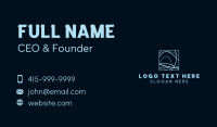 Abstract Tech Wave Business Card