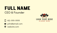 Pirate Flag Sword Business Card
